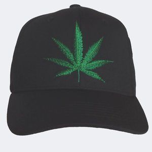 ZION Medical Leaf Hat Ball Cap Black